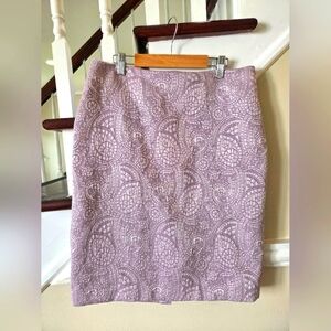 Elegant Lavender Pencil Skirt